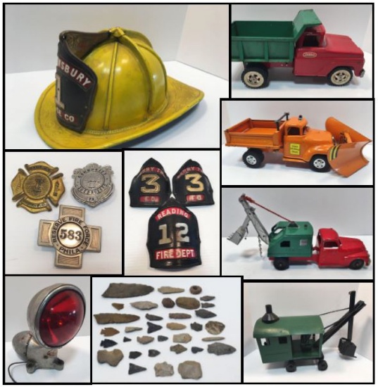 FireFighter Collectibles & Helmets, Old Toys MORE!