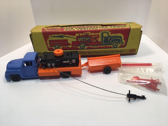 Vintage IDEAL Air Compressor Truck and Trailer/ original box