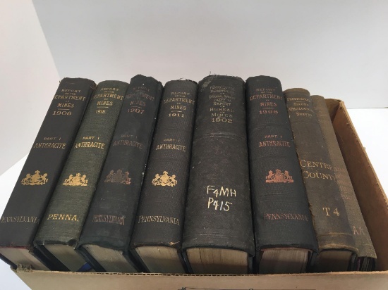 Antique mining books (circa 1902-1911)