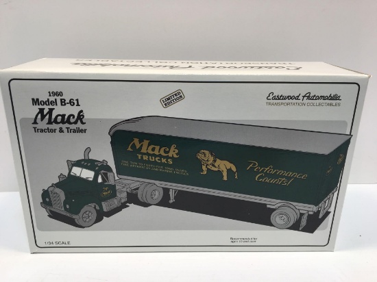 FIRST GEAR die cast metal 1960 Model B-61 MACK tractor&trailer(MACK 19-0117)