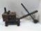 Handcrafted metal toy steam shovel