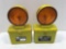 2 DIETZ VISI FLASH Transistorized warning lights