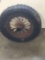 Vintage (wooden hub) fire apparatus wheel/tire