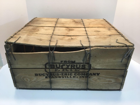 Vintage BUCYRUS mine shipping crate