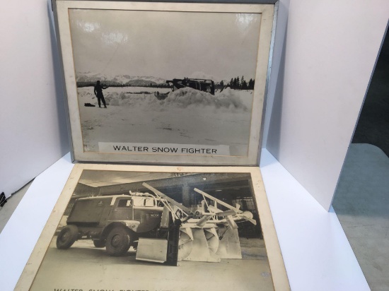 2 vintage pictures(WALTER SNOW FIGHTER)