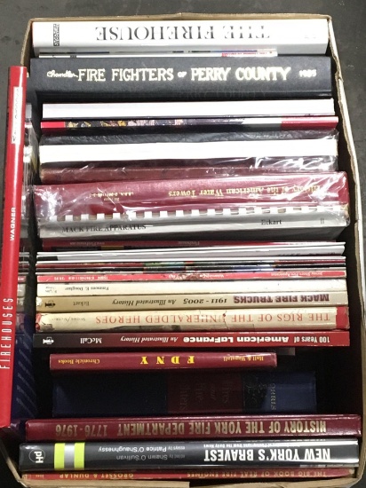 Firefighting themed books(includes HISTORY OF THE AMERICAN WATER TOWERS by Bill Hass)
