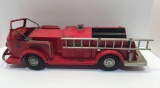 Vintage DOEPKE MODEL TOYS pressed metal ROSSMOYNE PUMPER fire truck