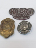 Fire apparatus ID tag,pinback fireman badge(GOODWILL), Pennsylvania Turnpike commission badge