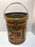 Vintage 5 gallon bucket(NATIONAL 2 in 1 Foam Compound)