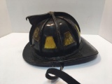 Vintage leather fire helmet