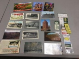 Vintage post cards,matchbook covers: PA Turnpike and Harrisburg