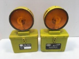 2 DIETZ VISI FLASH Transistorized warning lights
