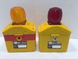2 DEITZ VISI FLASH Transistorized warning lights