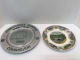 Pennsylvania Turnpike decorative plate, Pennsylvania Turnpike commission 50th Anniversary pewter