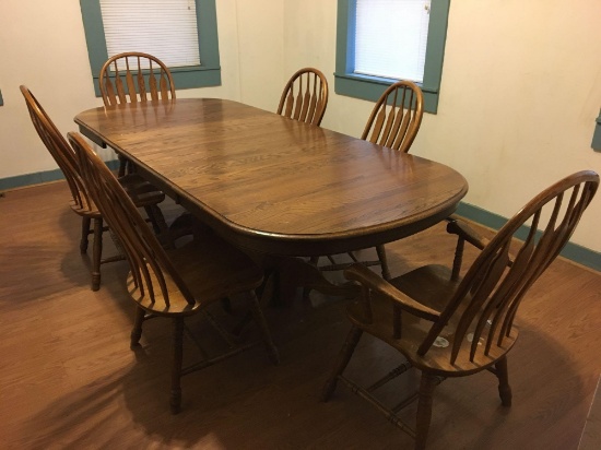 Dining room table, 6 chairs