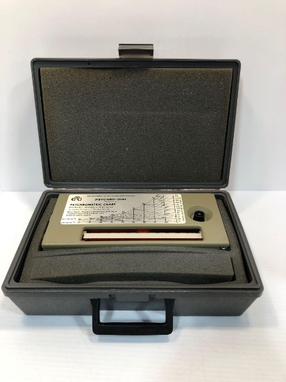 ENVIRONMENTAL TECTONICS CORPORATION psychrometric chart (model CP ? 147)/plastic storage box