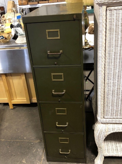 4-drawer metal file cabinet