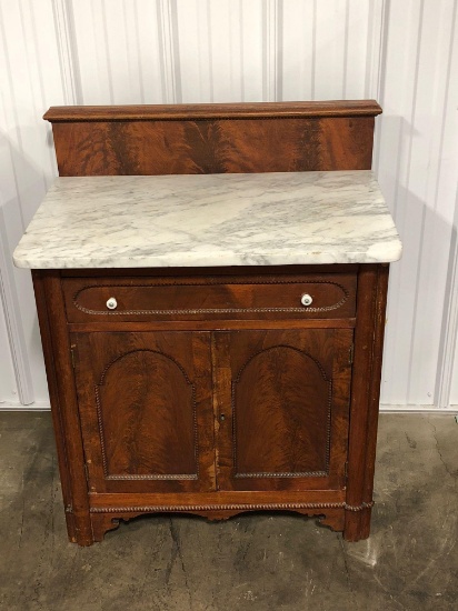 Antique mahogany washstand/marble top