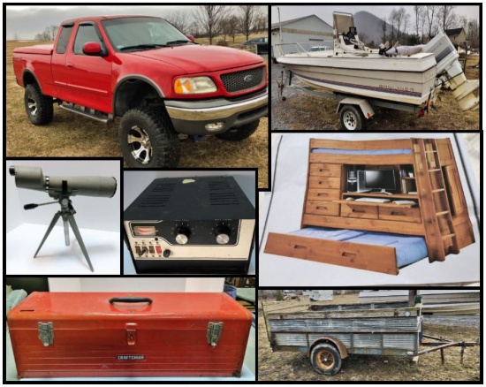 Ford Pick-Up, Boat, Ham Radio Equip, Home Goods!