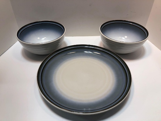 Noritake Stoneware SORCERER 8620 (2- serving bowls,platter)