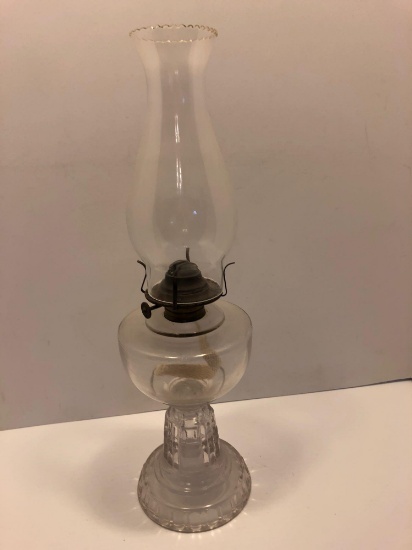 Vintage glass Kerosene lamp