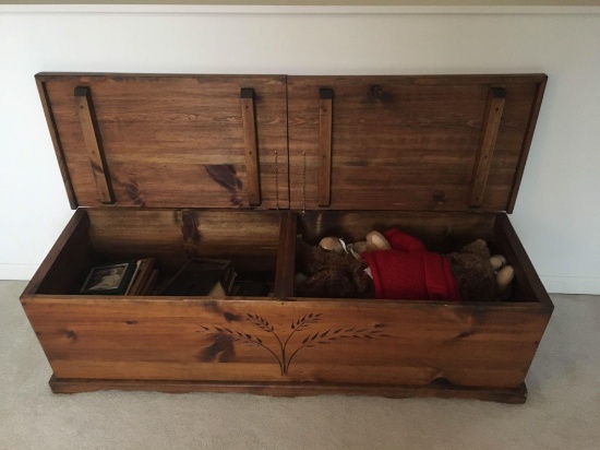 Wooden toy box(contents not included)