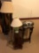 SANYO radio,plant stand,end table,table lamp,floor lamp