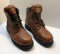 CHINOOK leather steel toe boots(size 11.5)