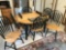 Kitchen table/6 matching chairs and 1 table extension