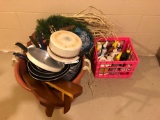 Wreath,pots,pans,car cleaning supplies(cannot ship liquids and chemicals)