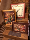 3 framed pictures