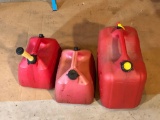 3- plastic gas cans