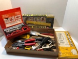 Tubing toolkit, auto hammer, 40 piece tap and die set, wire strippers, vice grips, pliers,