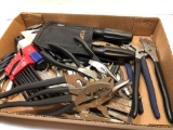 Needle nose pliers, side cutters, vice grips, channel locks, Allen wrenches, more
