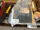 Hammer, nail apron, tape, gloves, C clamp, more