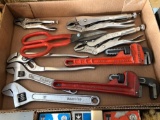 Vise grips, pipe wrenches, aviation sheer, more