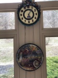 LIONEL 100 th Anniversary train clock/original box,outdoor tractor thermoter