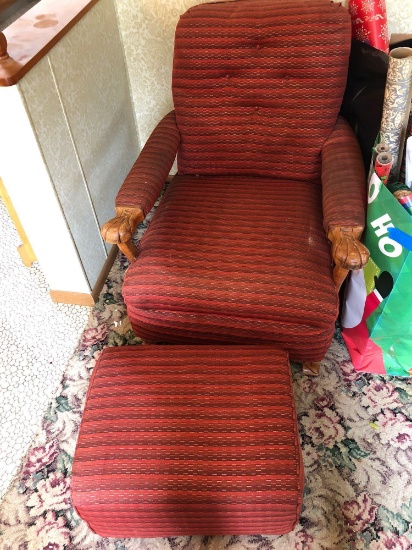 Vintage rocking chair/matching ottoman