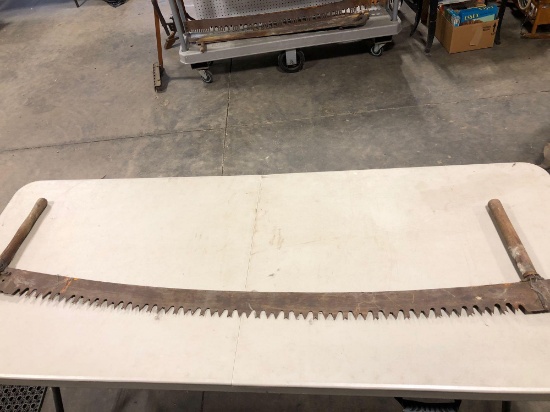 Vintage two man crosscut saw