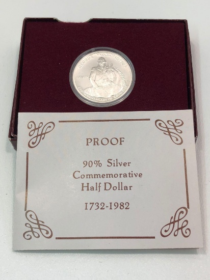 1982 George Washington commemorative half dollar proof