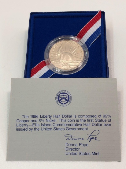 1986 Liberty Half dollar proof