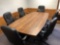 8' Conference table/6 matching rolling executive office chairs