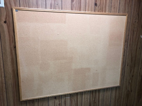 Framed cork board