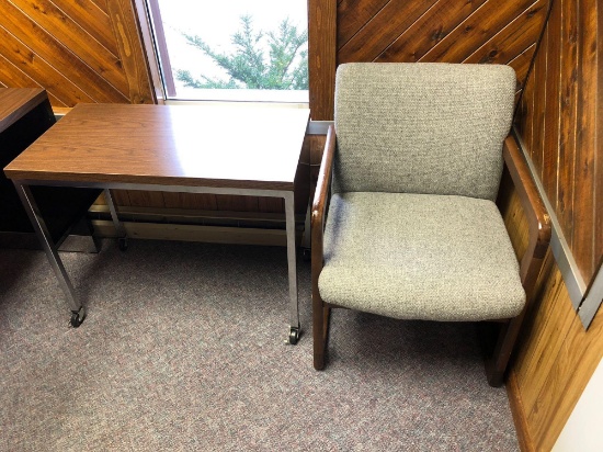 Typing table,reception chair