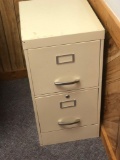 Metal 2 drawer letter size file cabinet