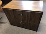 Wood like lateral file cabinet
