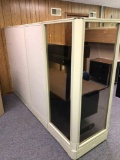 4 section room divider(2- section are glass)