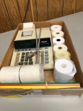 SHARP (EL-1630) electronic printing calculator, paper rolls