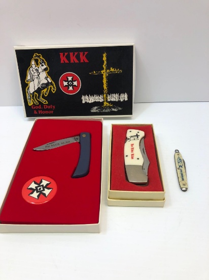 KKK memorbilia(pocketknives)