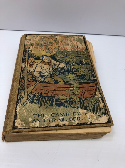 Antique hard cover book "LOST IN THE GREAT DISMAL SWAMP" copyright 1913 by Lawrence J. Leslie